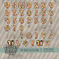 Painted Neons Alpha (4 Sets Aa-Zz, 0-9, Special Characters, Special Shapes)