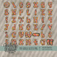 Painted Neons Alpha (4 Sets Aa-Zz, 0-9, Special Characters, Special Shapes)