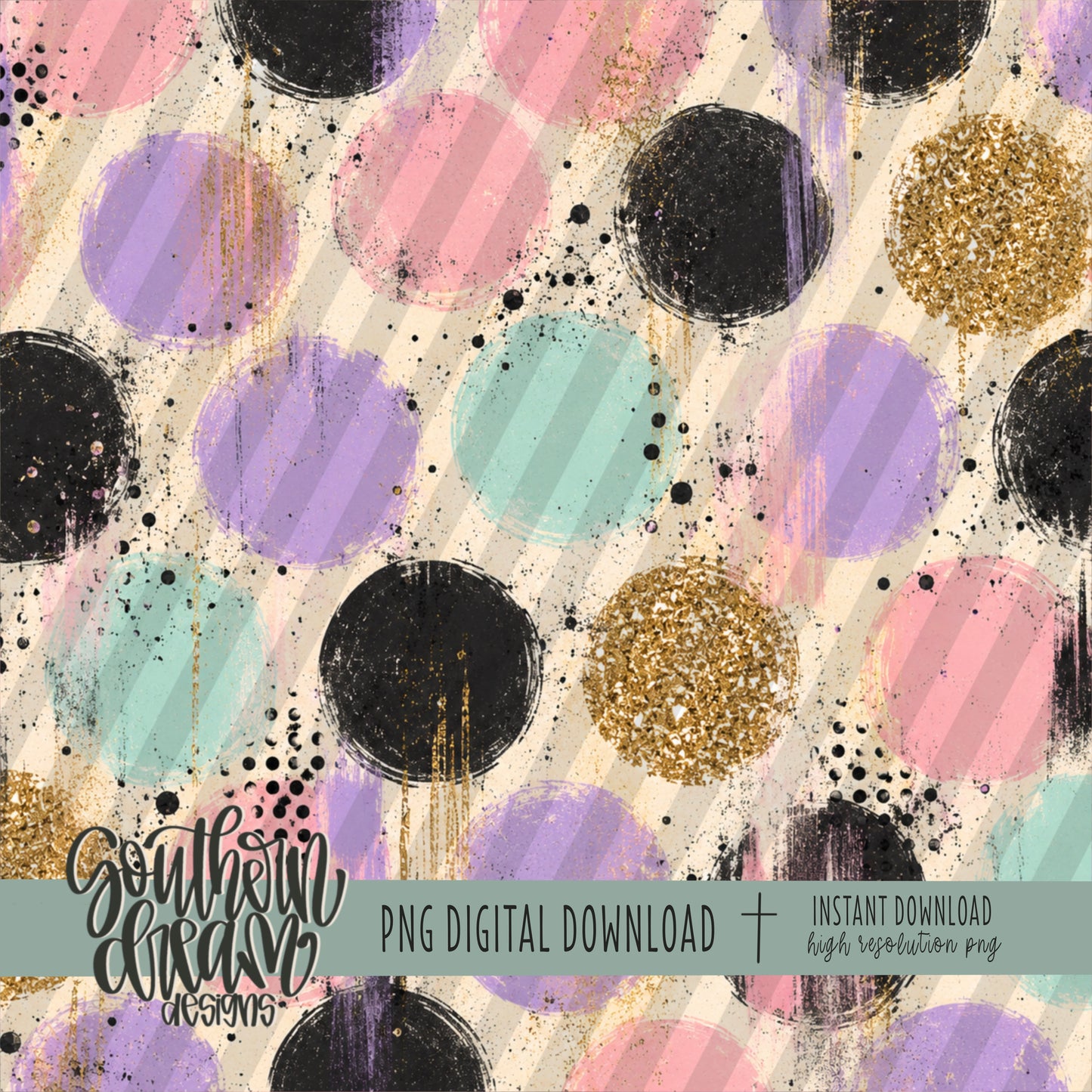 Painted Pastels Digital Paper BUNDLE (Not Seamless)