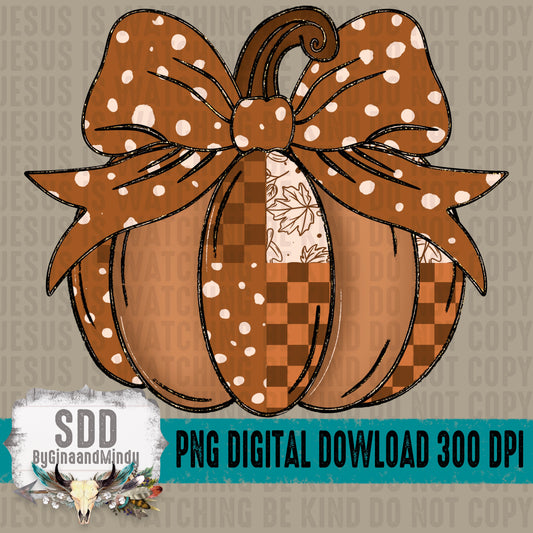 Pumpkin Patchwork Bow