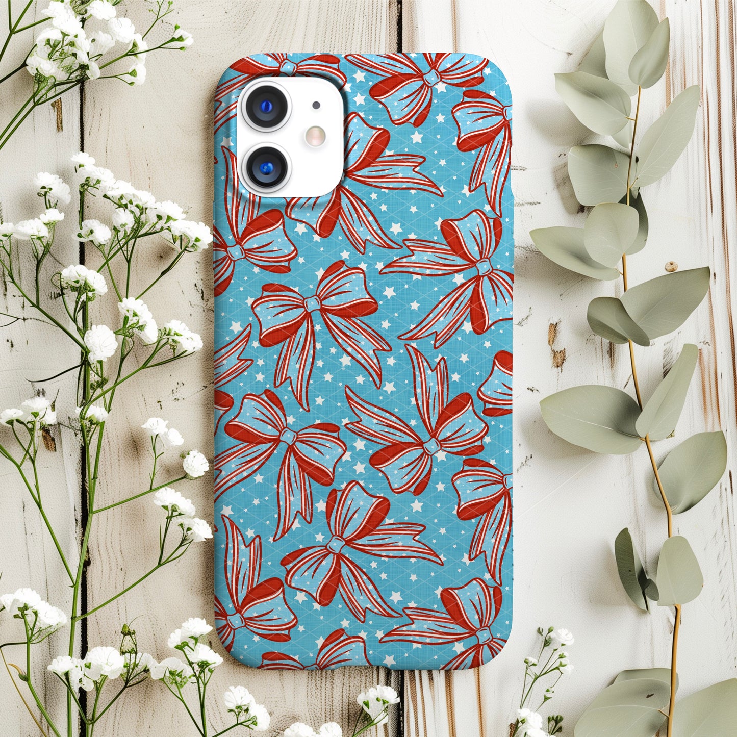 Preppy Patriotic Bows Seamless Bundle