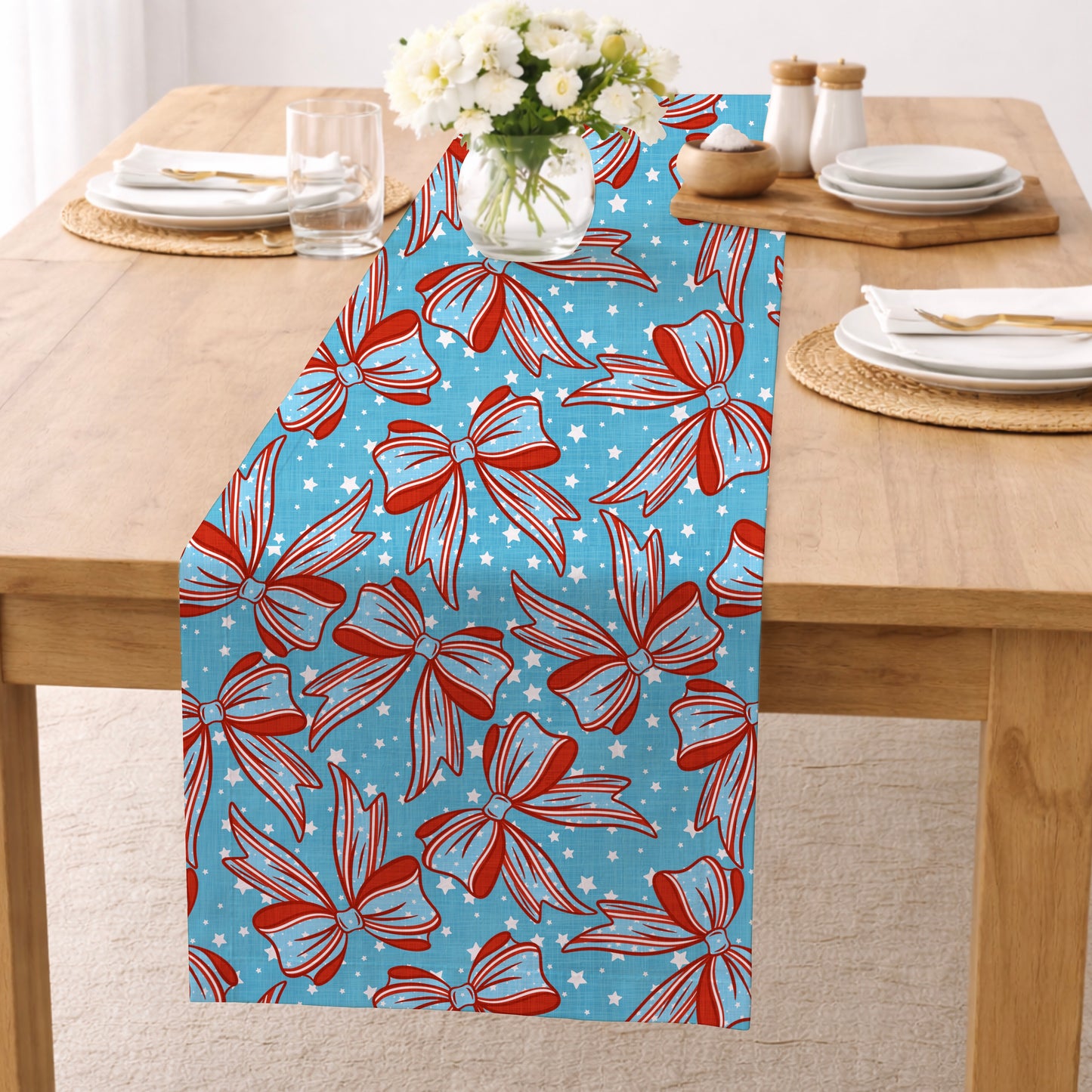 Preppy Patriotic Bows Seamless Bundle