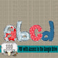 Patriotic Patches & Doodle Alpha (4 Set Uppercase & Lowercase, 0-9, + Special Characters)