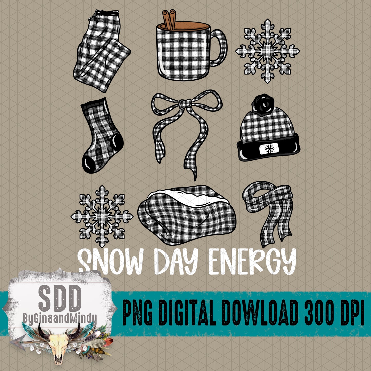 Plaid Snow Day Energy Bundle