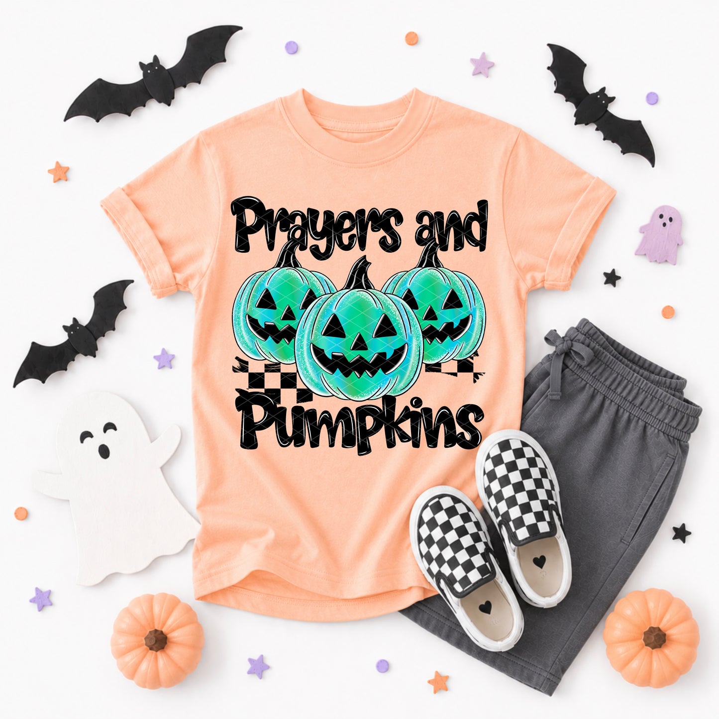 Prayers and Pumpkins; Blue