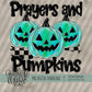 Prayers and Pumpkins; Blue