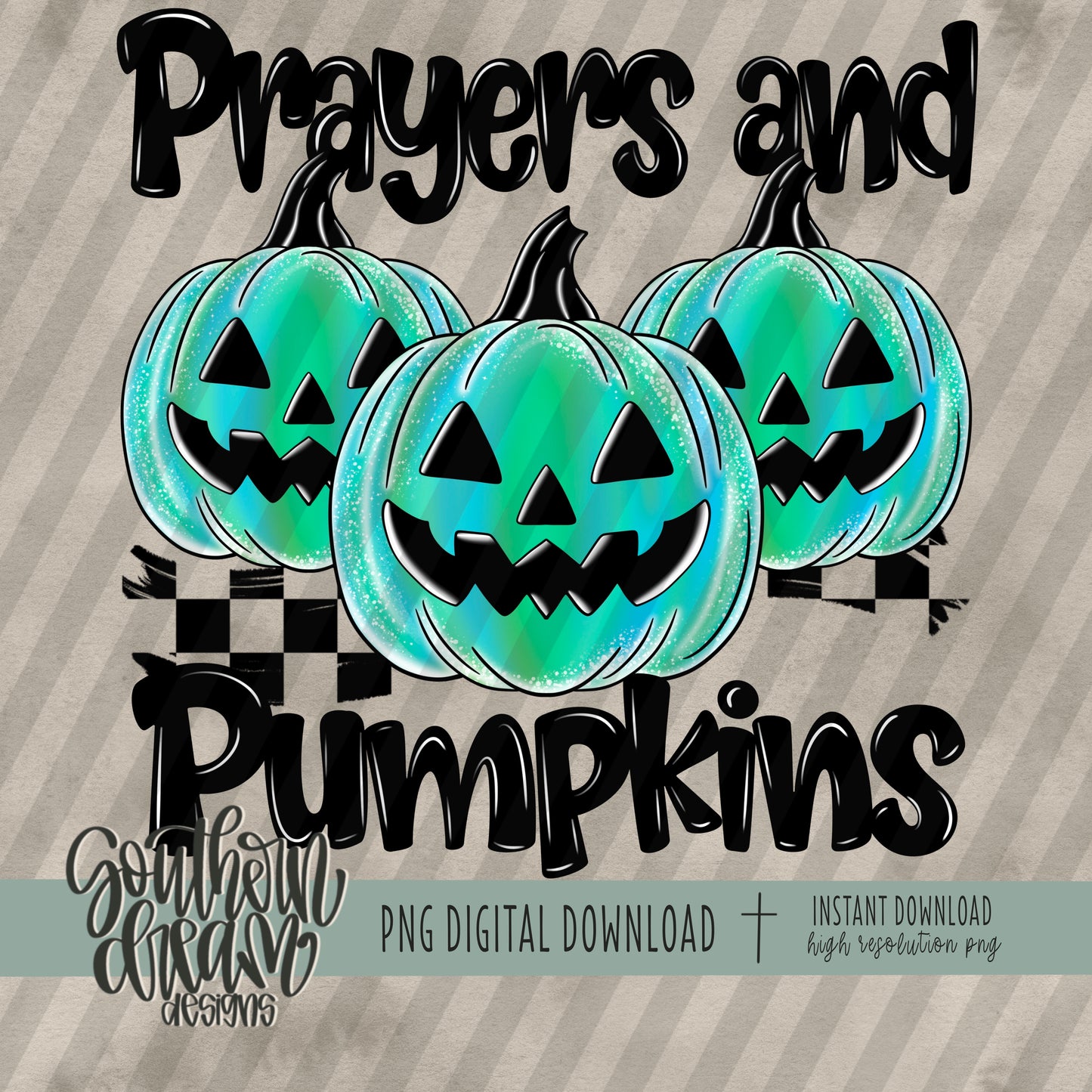 Prayers and Pumpkins; Blue