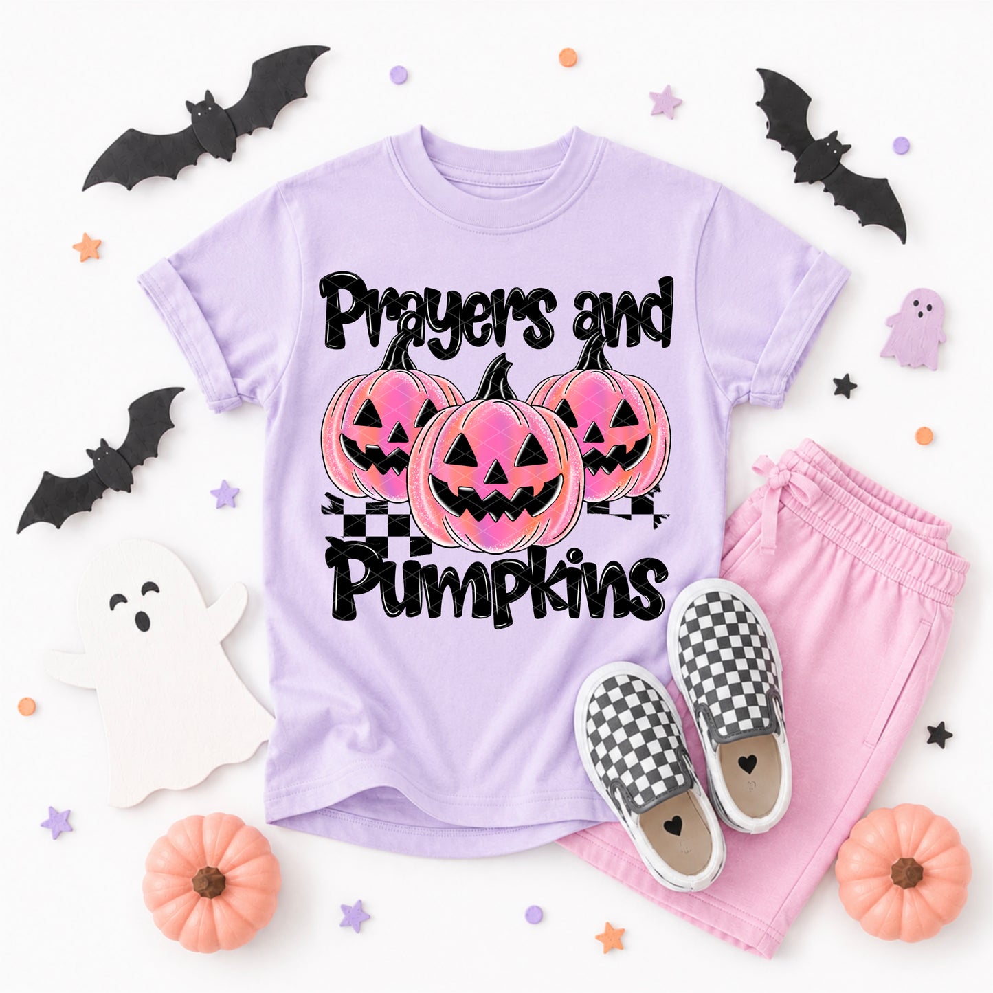 Prayers and Pumpkins; Pink
