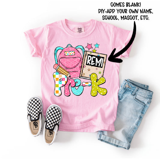 Backpack DIY Collection; Pre-K Girl
