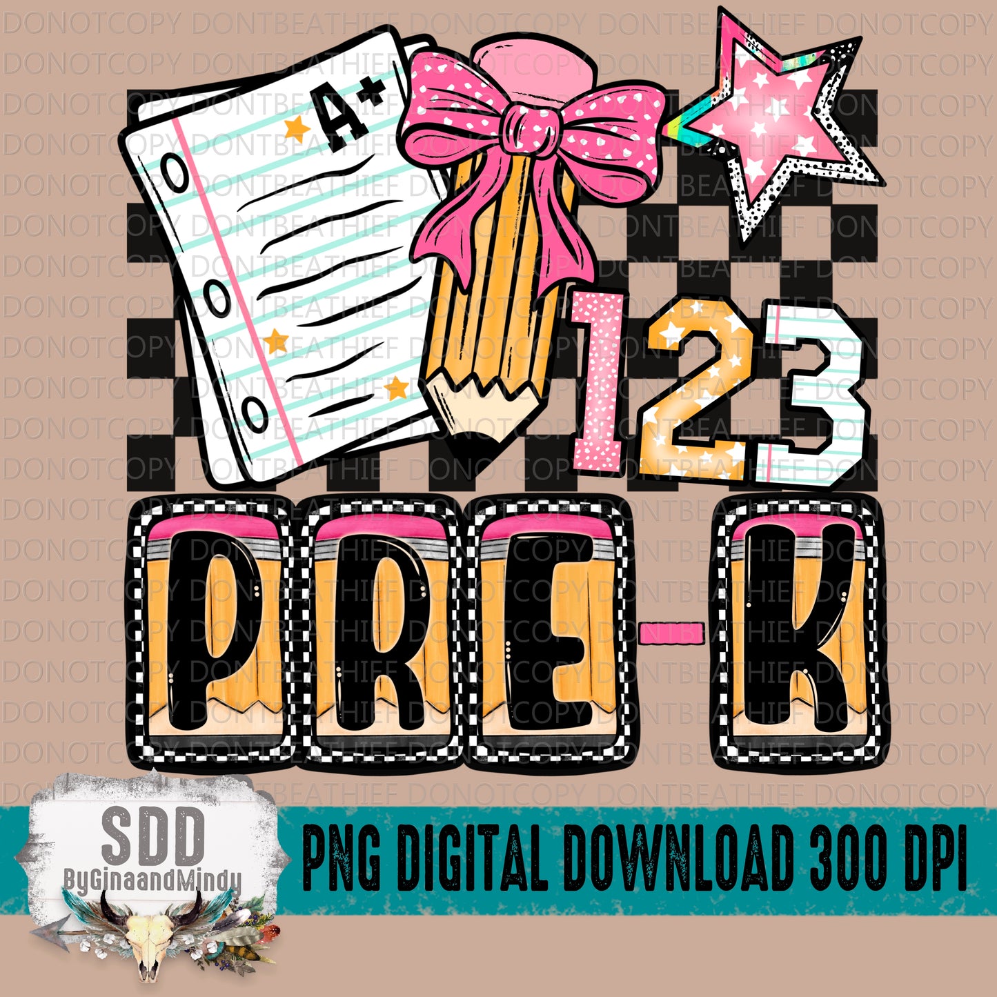 PreK Checkered
