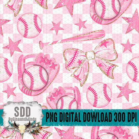 Preppy Baseball Seamless Bundle