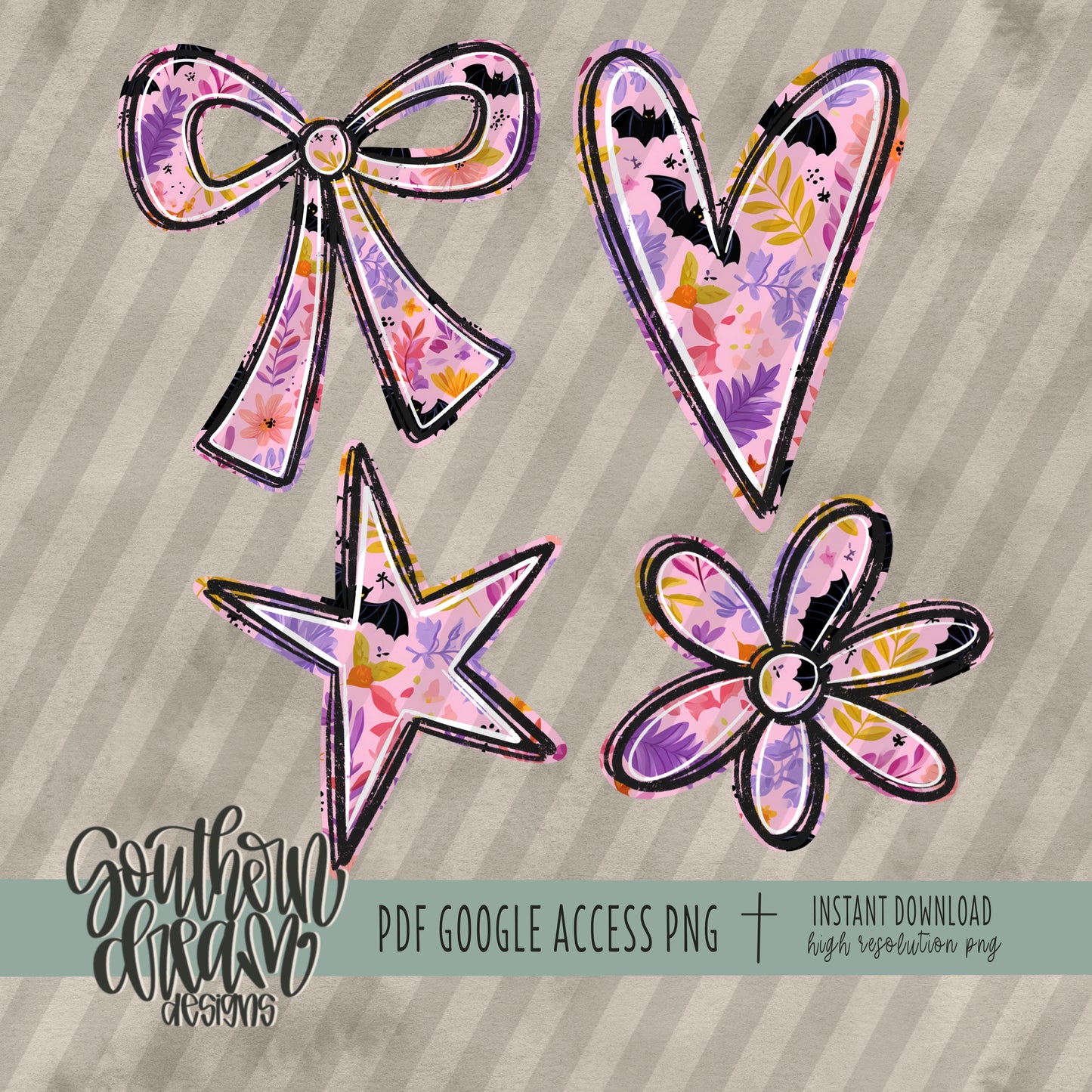Preppy Halloween Alpha (6 Sets Aa-Zz, 0-9, Special Characters, Special Shapes)