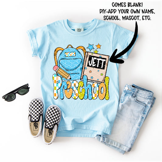 Backpack DIY Collection; Preschool Boy
