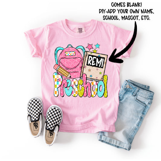 Backpack DIY Collection; Preschool Girl