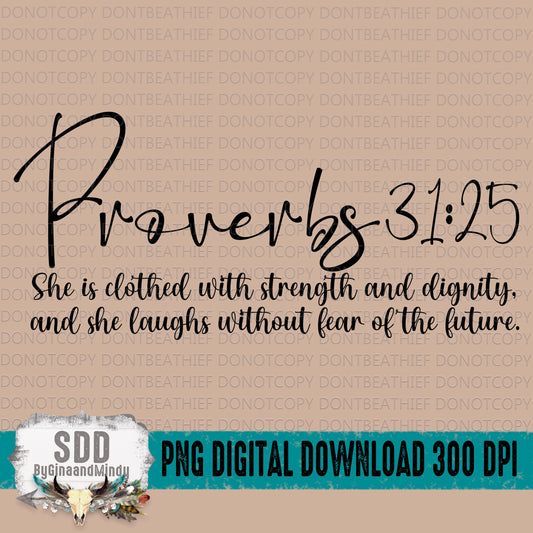 Proverbs 31:25