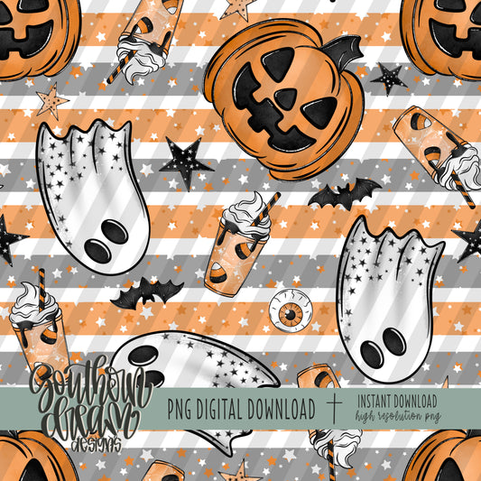 Pumpkin Party Seamless Bundle