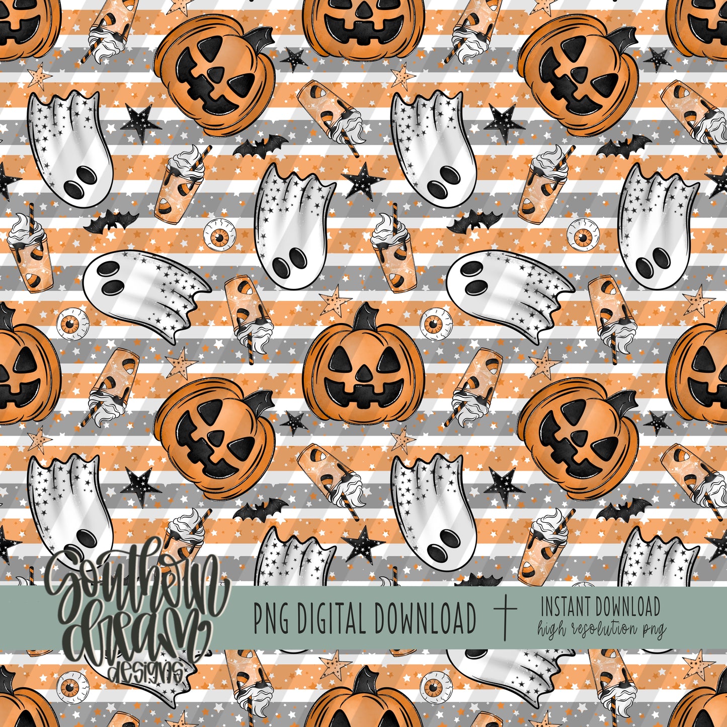 Pumpkin Party Seamless Bundle