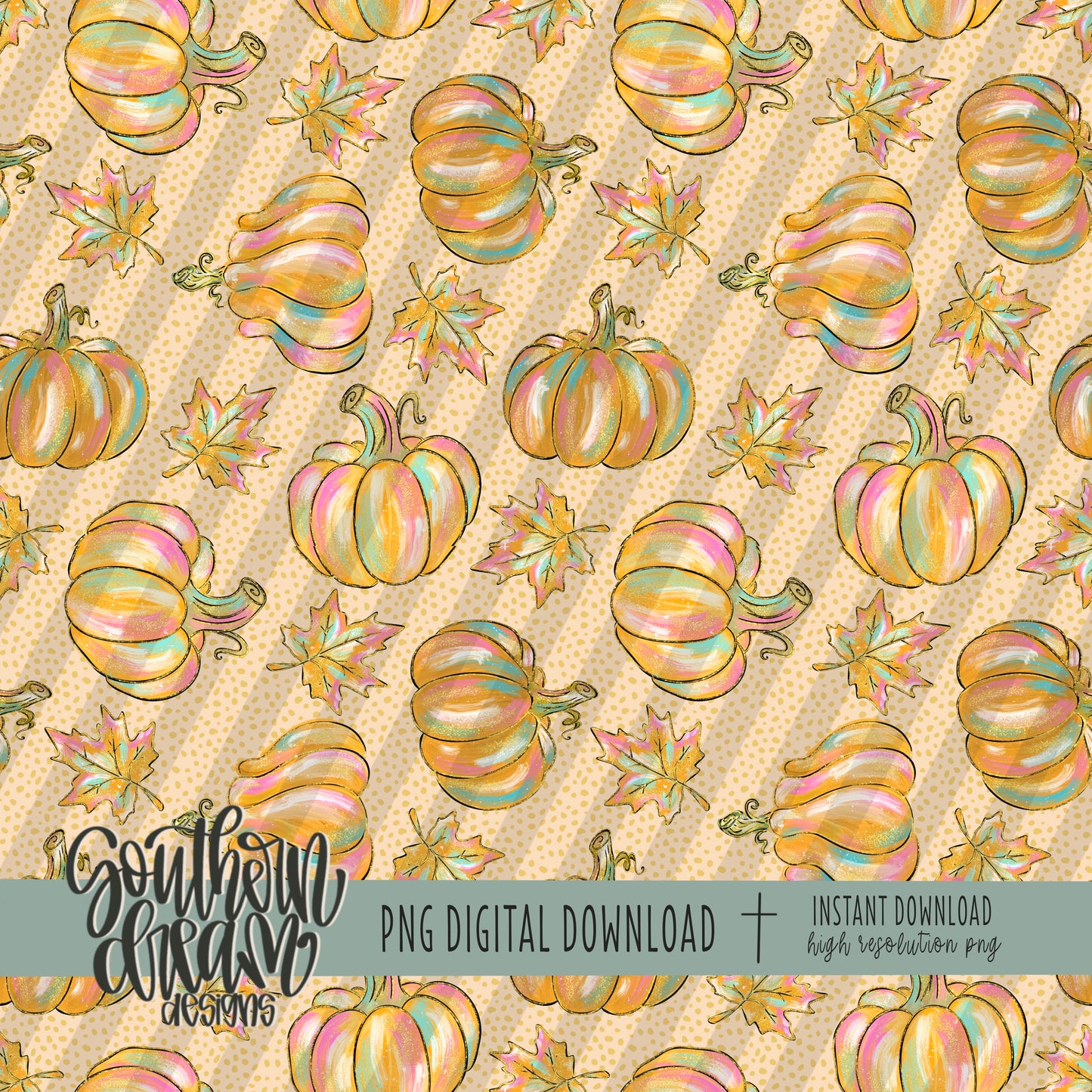 Pumpkin Strokes Seamless Bundle