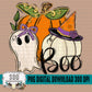 Pumpkin Ghost Boo