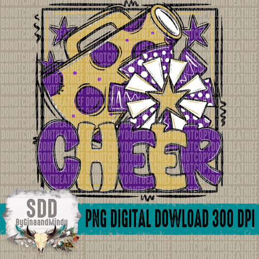 Cheer Bundle; Purple & Vegas Gold