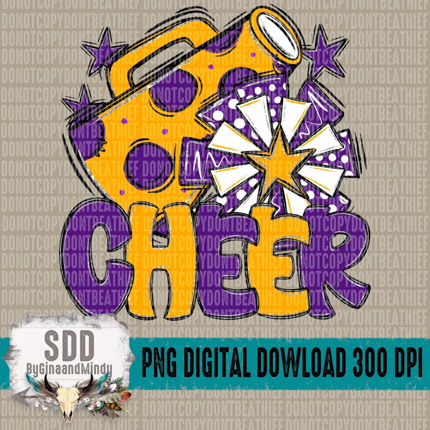 Cheer Bundle; Purple & Yellow Gold