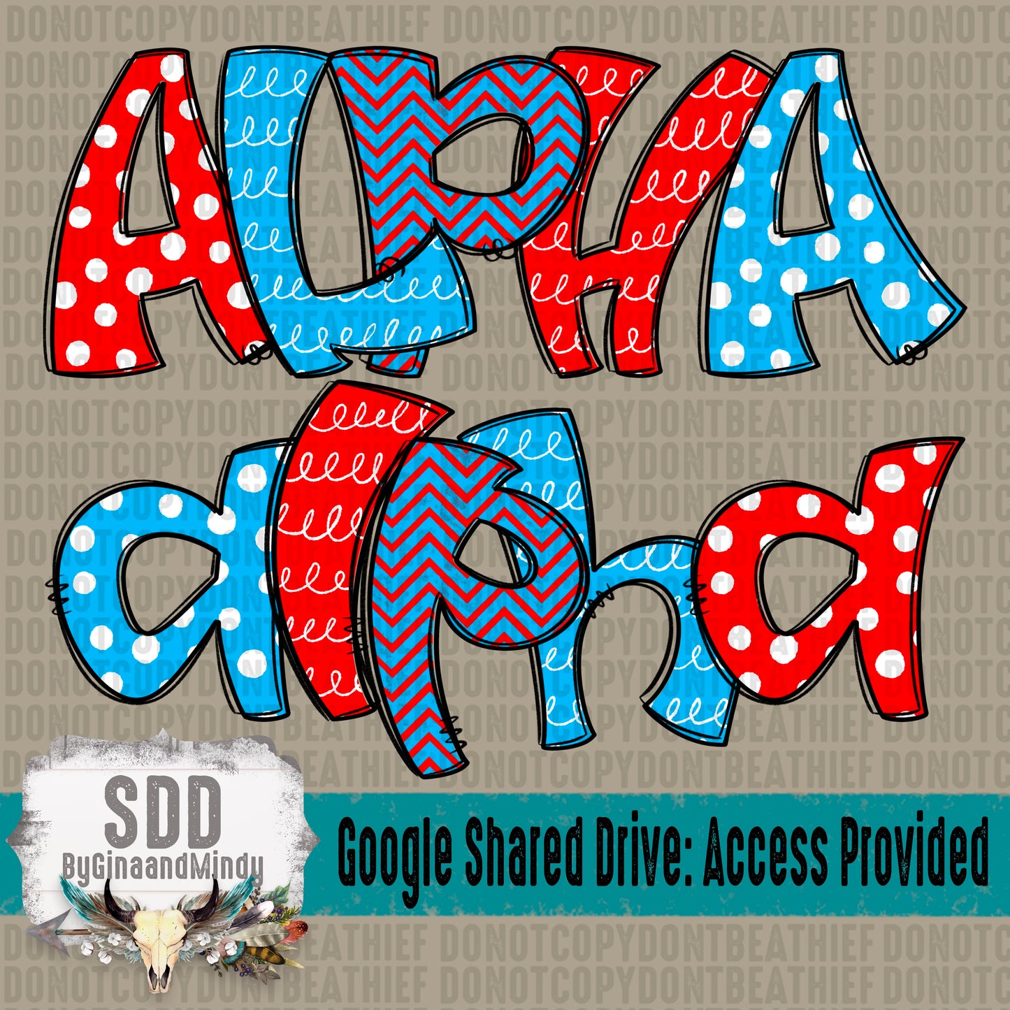 Read Across America Doodle (5 Sets Uppercase, Lowercase, Numbers, & Special Characters)