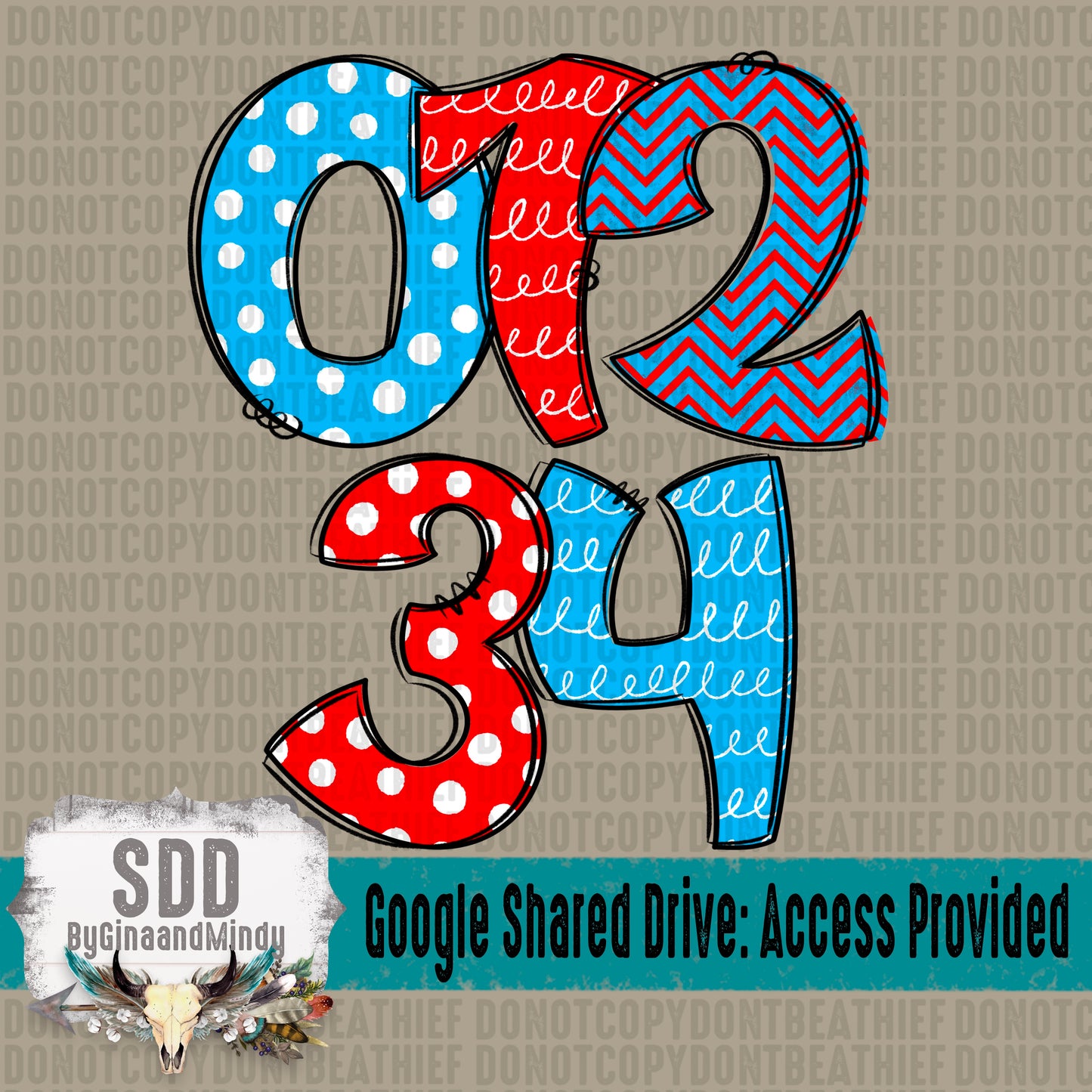 Read Across America Doodle (5 Sets Uppercase, Lowercase, Numbers, & Special Characters)