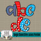 Read Across America Doodle (5 Sets Uppercase, Lowercase, Numbers, & Special Characters)