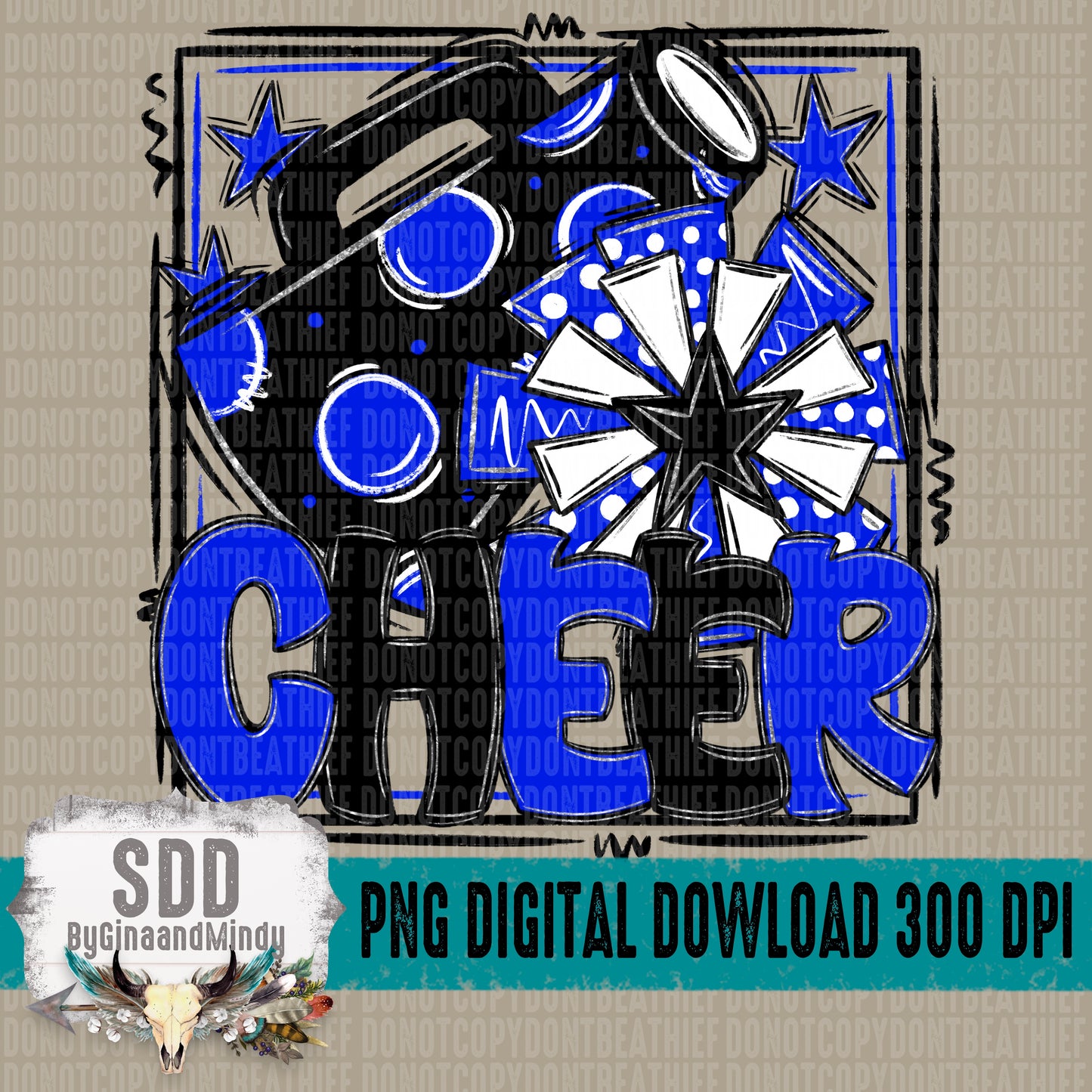 Cheer Bundle; Royal Blue & Black