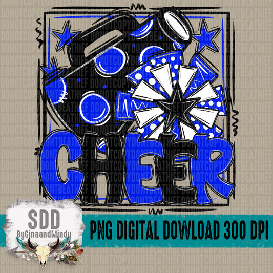 Cheer Bundle; Royal Blue & Black