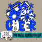 Cheer Bundle; Royal Blue & White
