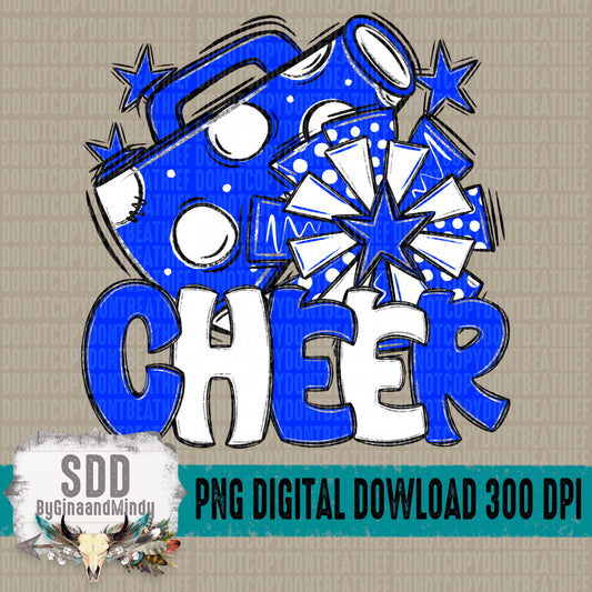Cheer Bundle; Royal Blue & White