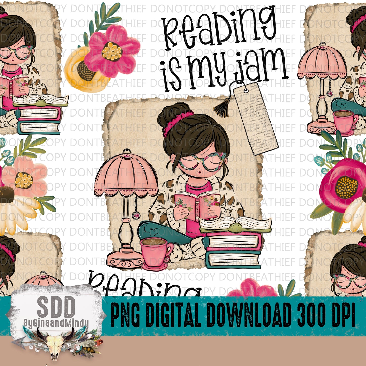 Reading Is My Jam Seamless Bundle