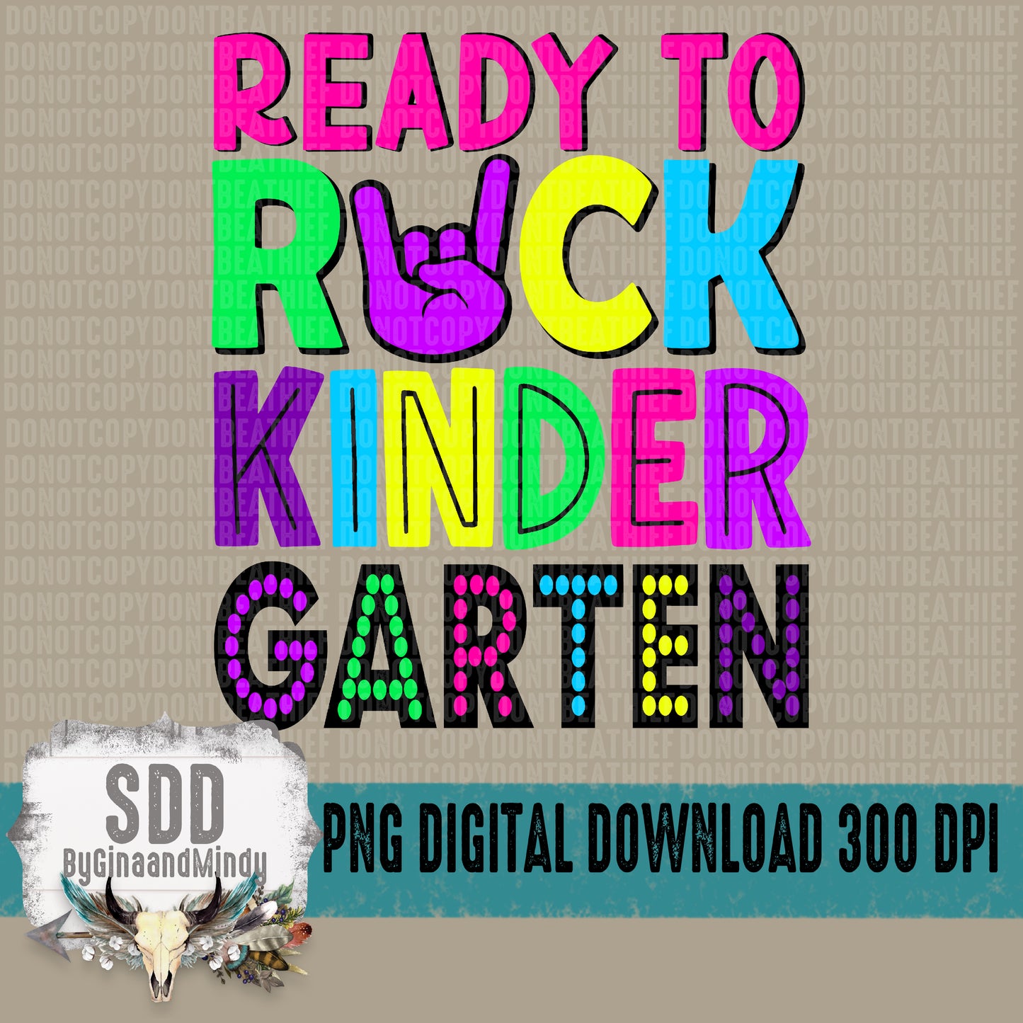 Ready to Rock Kindergarten (Girl)