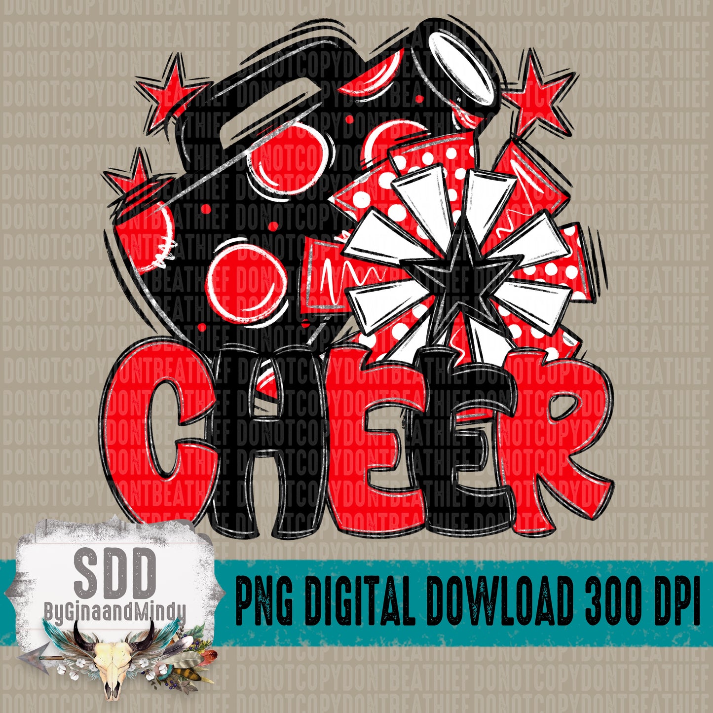 Cheer Bundle; Red & Black