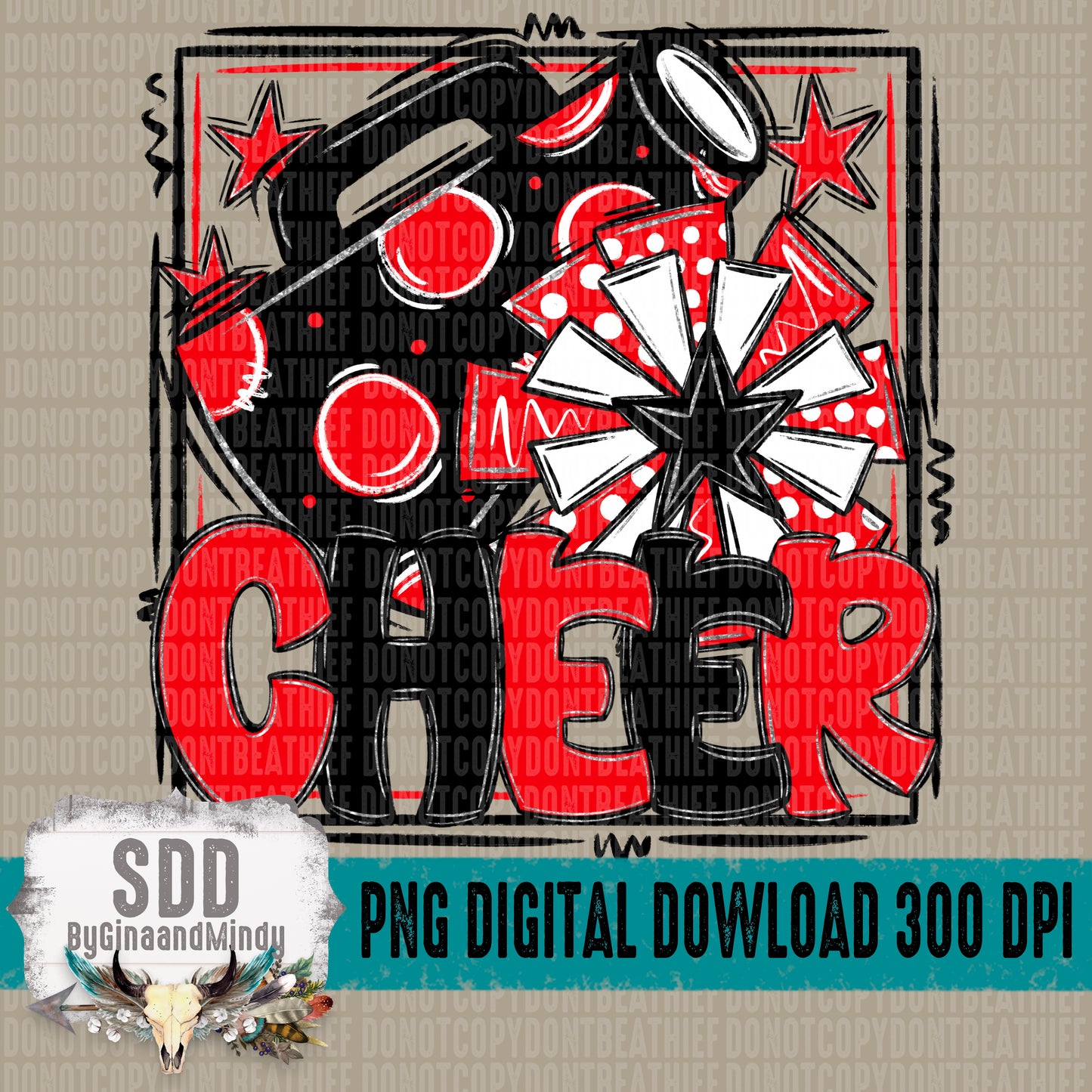 Cheer Bundle; Red & Black