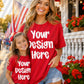 Red Patriotic Mom/Daughter