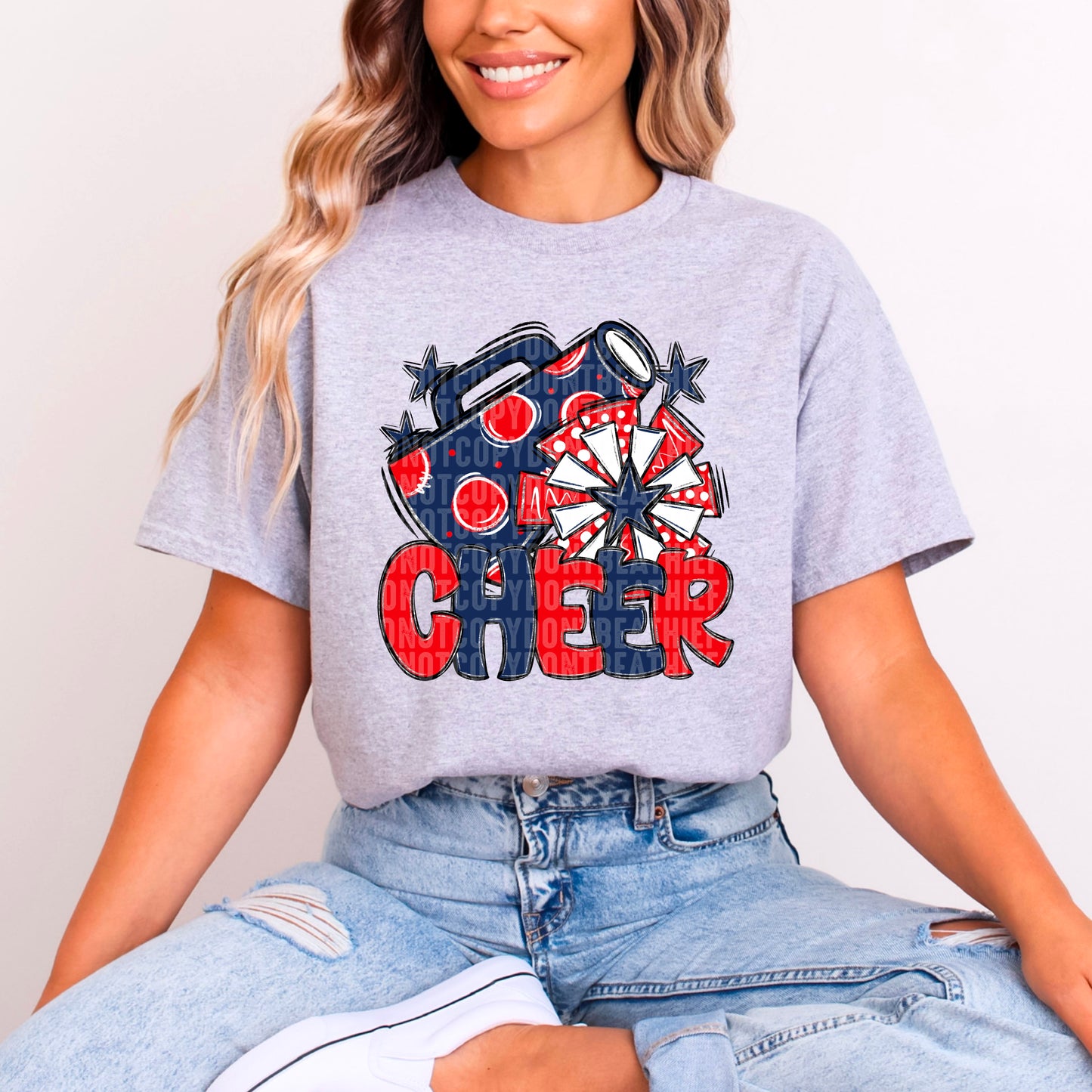 Cheer Bundle; Red & Navy Blue