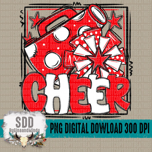 Cheer Bundle; Red & White