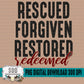 Rescued, Forgiven, Restored, Redeemed Bundle
