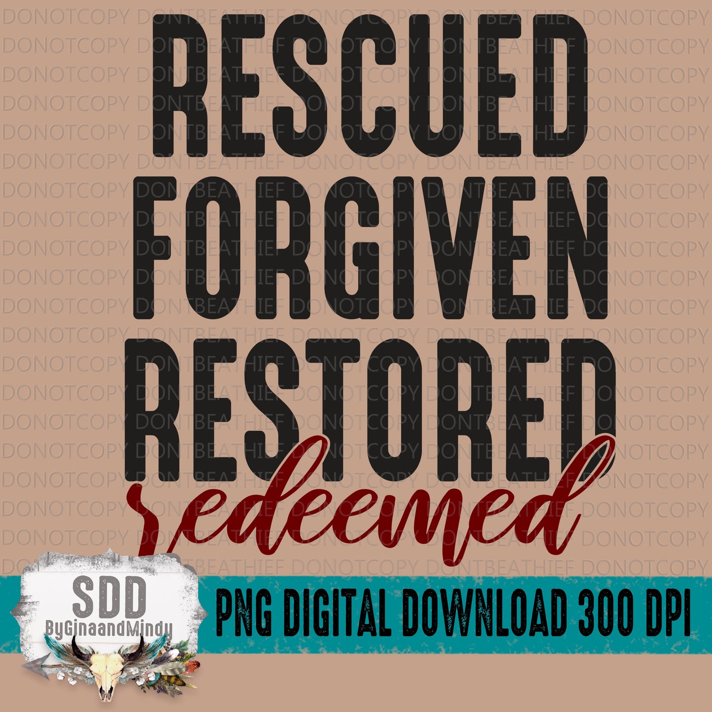 Rescued, Forgiven, Restored, Redeemed Bundle