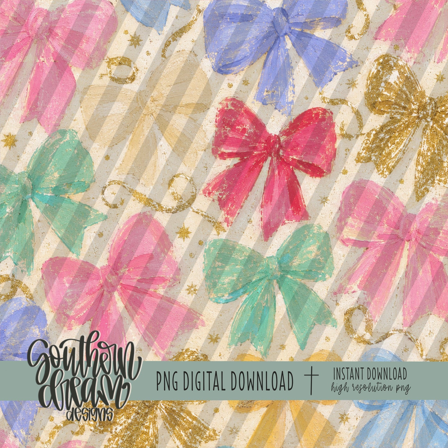 Retro Christmas Digital Paper BUNDLE (Not Seamless)