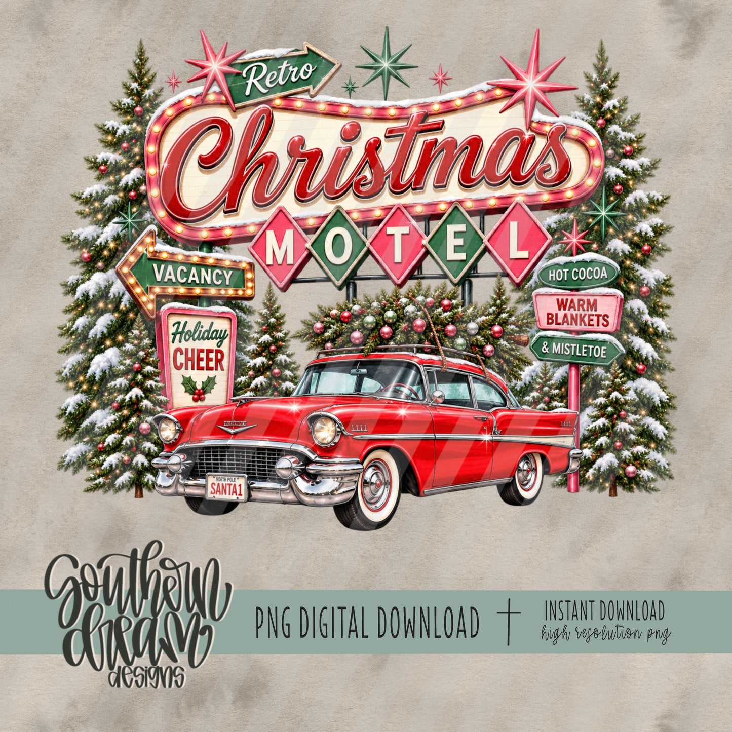 RETRO CHRISTMAS MOTEL