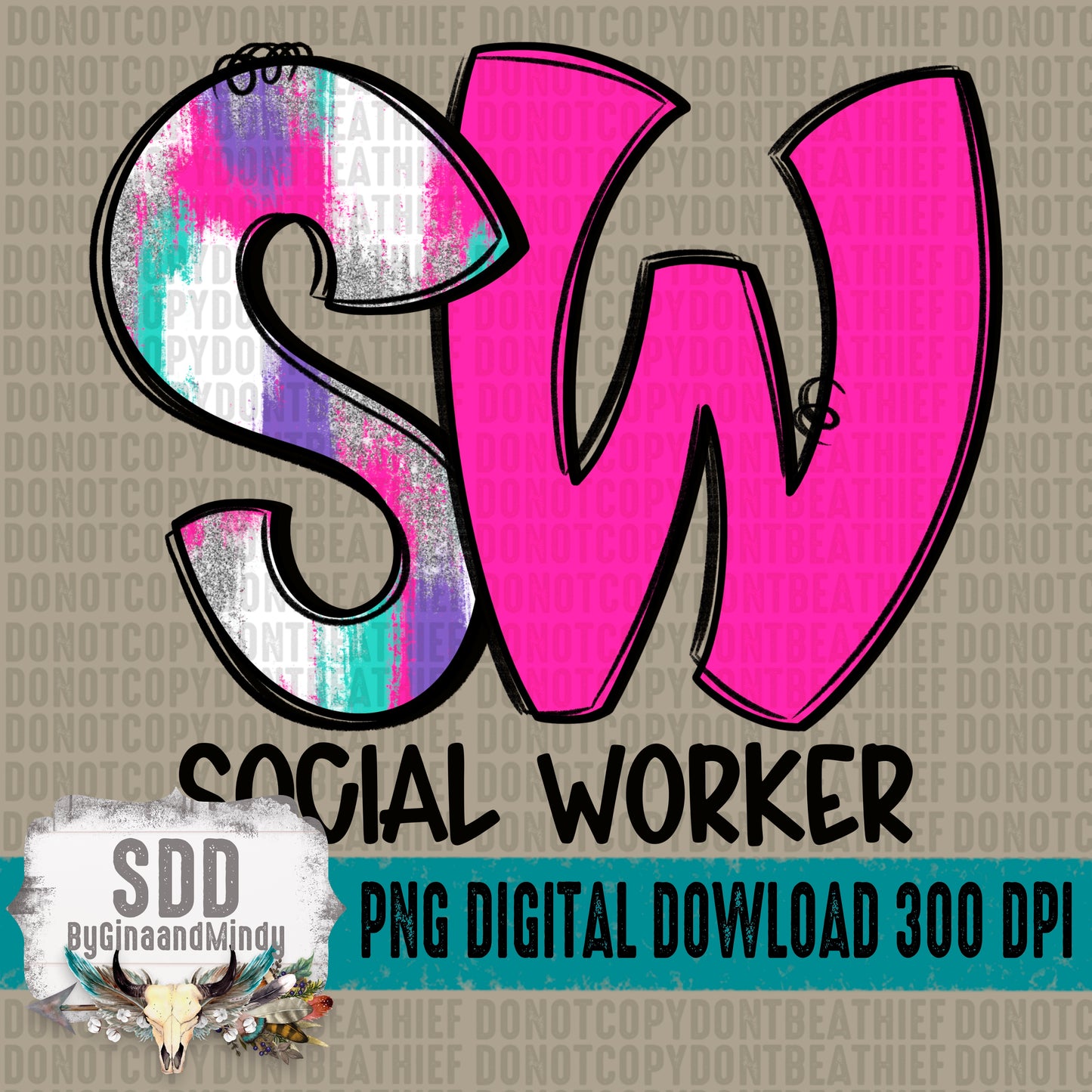 Frosted Flair Collection; Social Worker