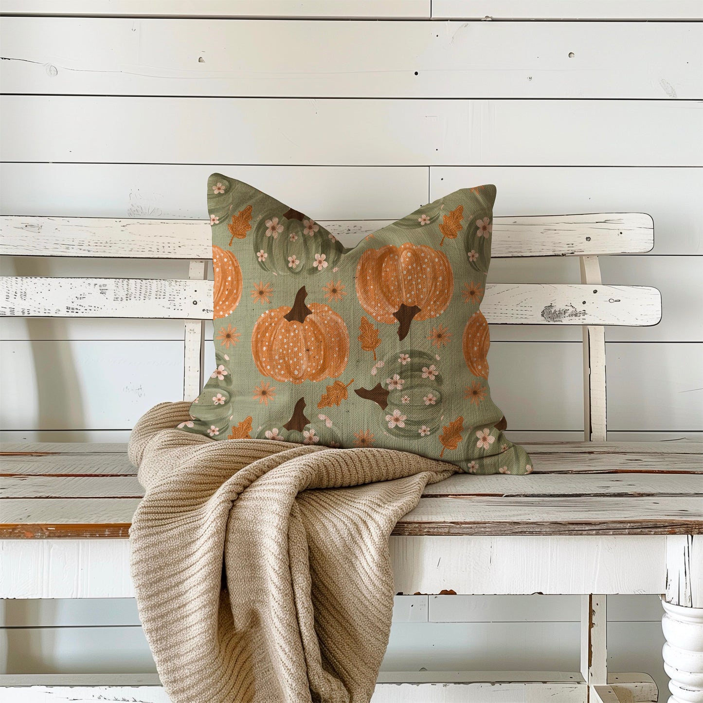 Sage Harvest Pumpkin Seamless Bundle