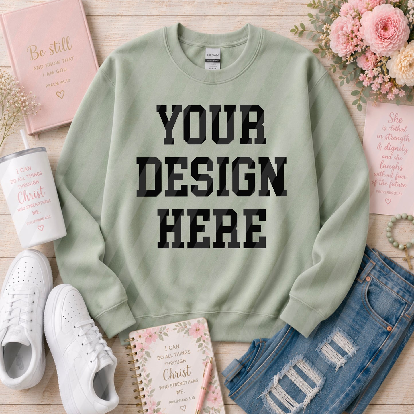 Sage Crew Sweatshirt (Faith/Christian)