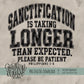 Sanctification Is Taking Longer Than Expected