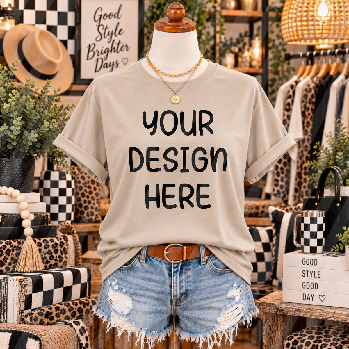 Sand Boutique Mannequin Mockup