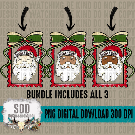 Santa Claus Bundle of 3