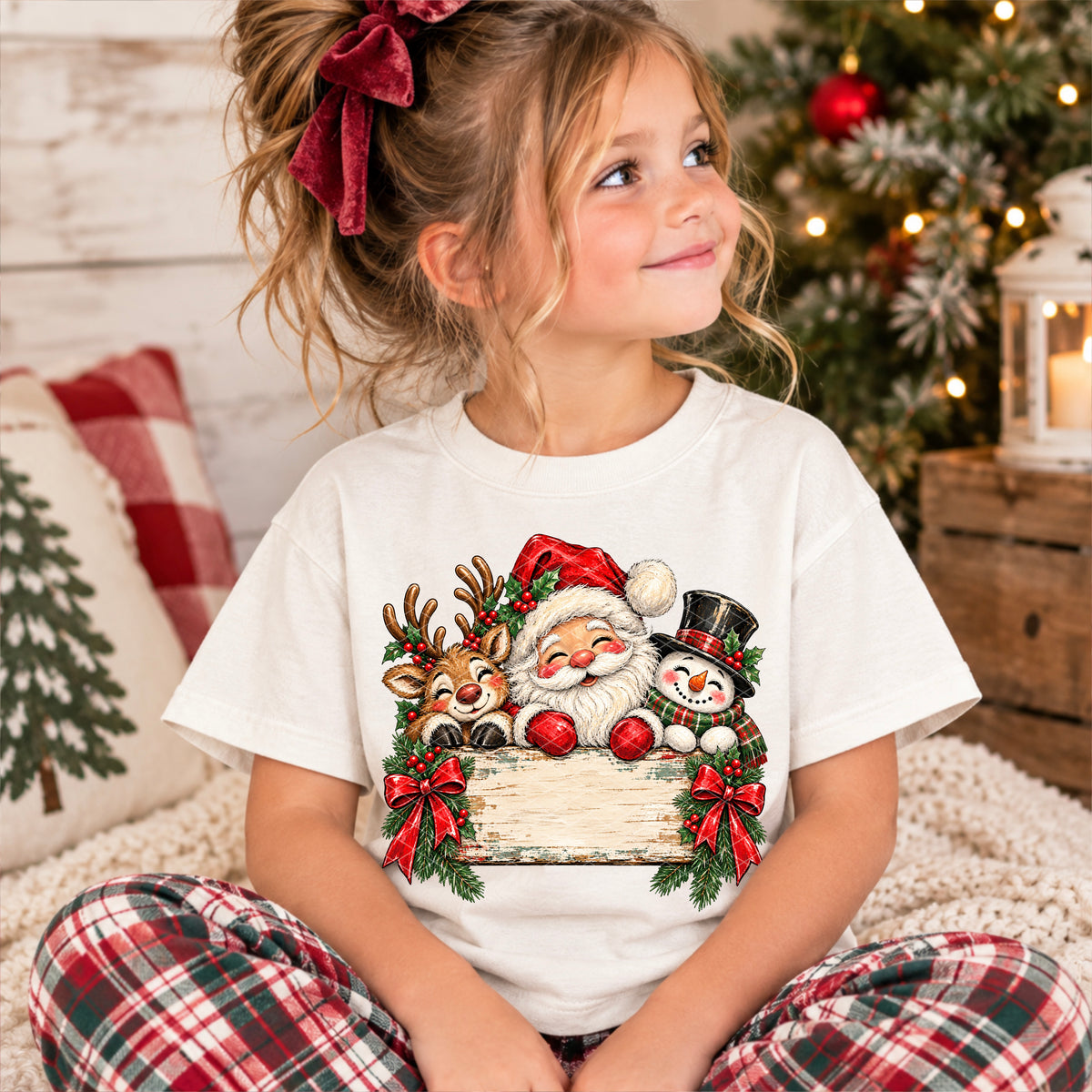 Santa and Friends Name Plate